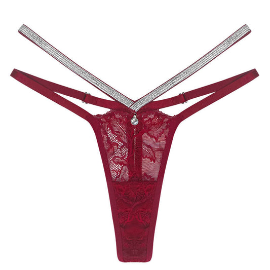 Fine lace with transparent gauze temptation ladies underwear