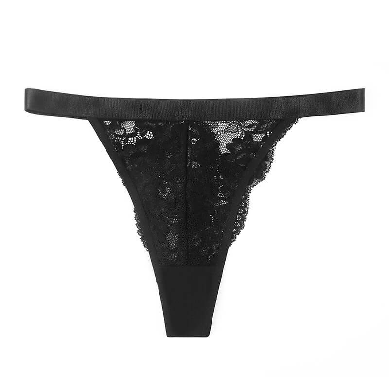 Floral lace seductive thong