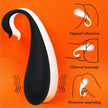 Swan remote-control anal plug G-spot vibrator