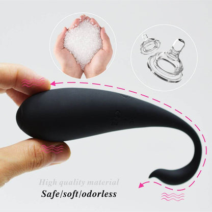 Swan remote-control anal plug G-spot vibrator