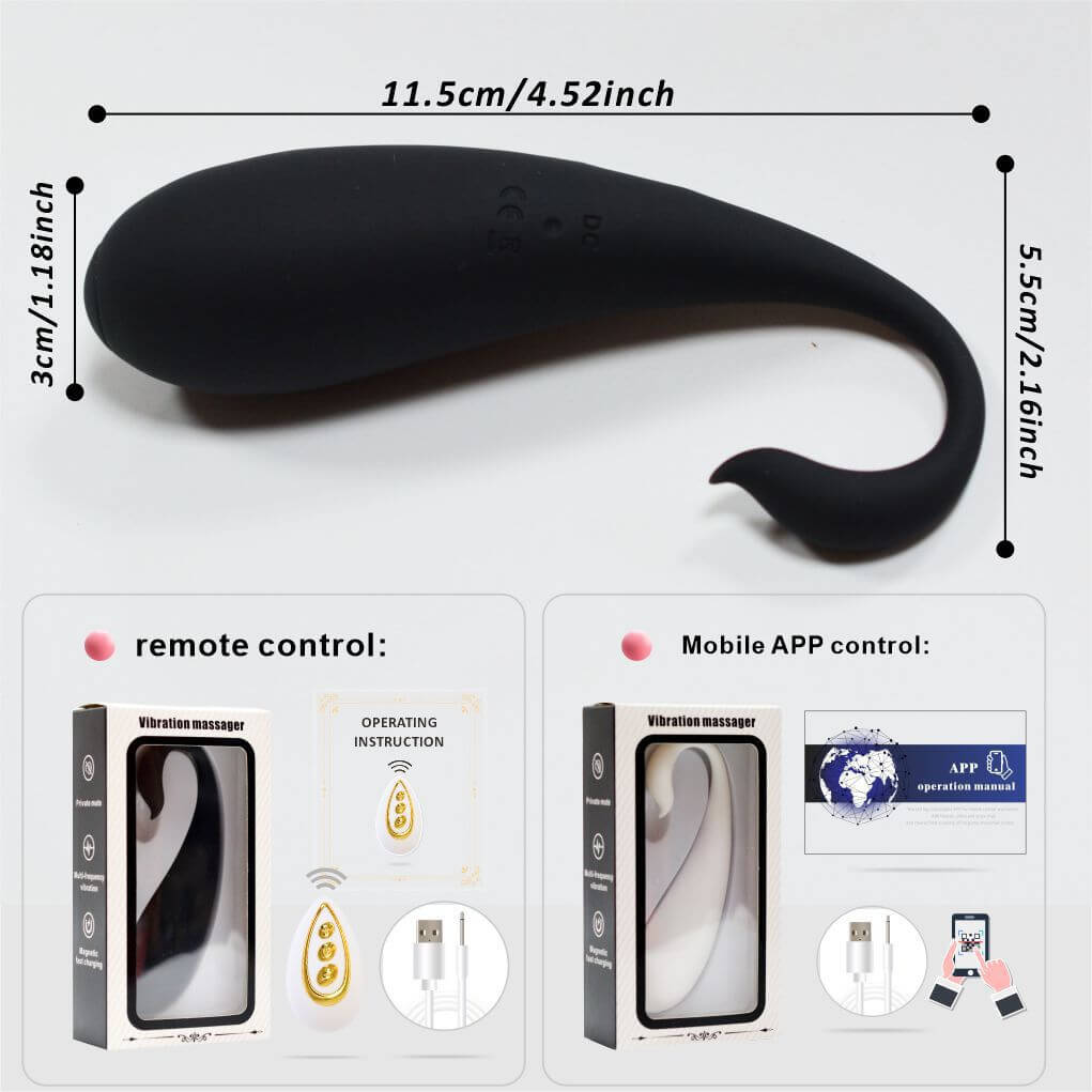 Swan remote-control anal plug G-spot vibrator