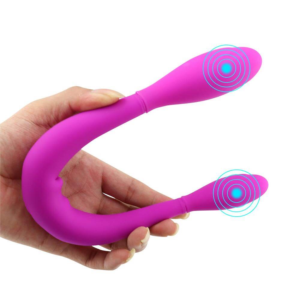 Double head multi-frequency G-spot vibrator