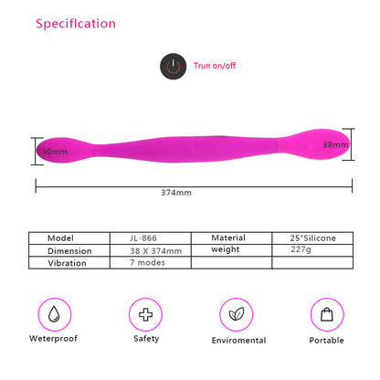 Double head multi-frequency G-spot vibrator