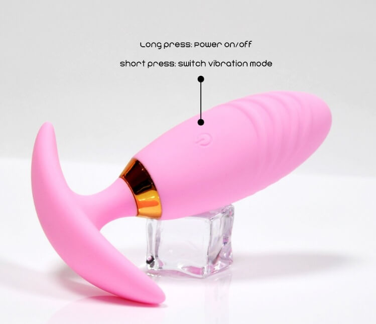 App remote silicone anal plug