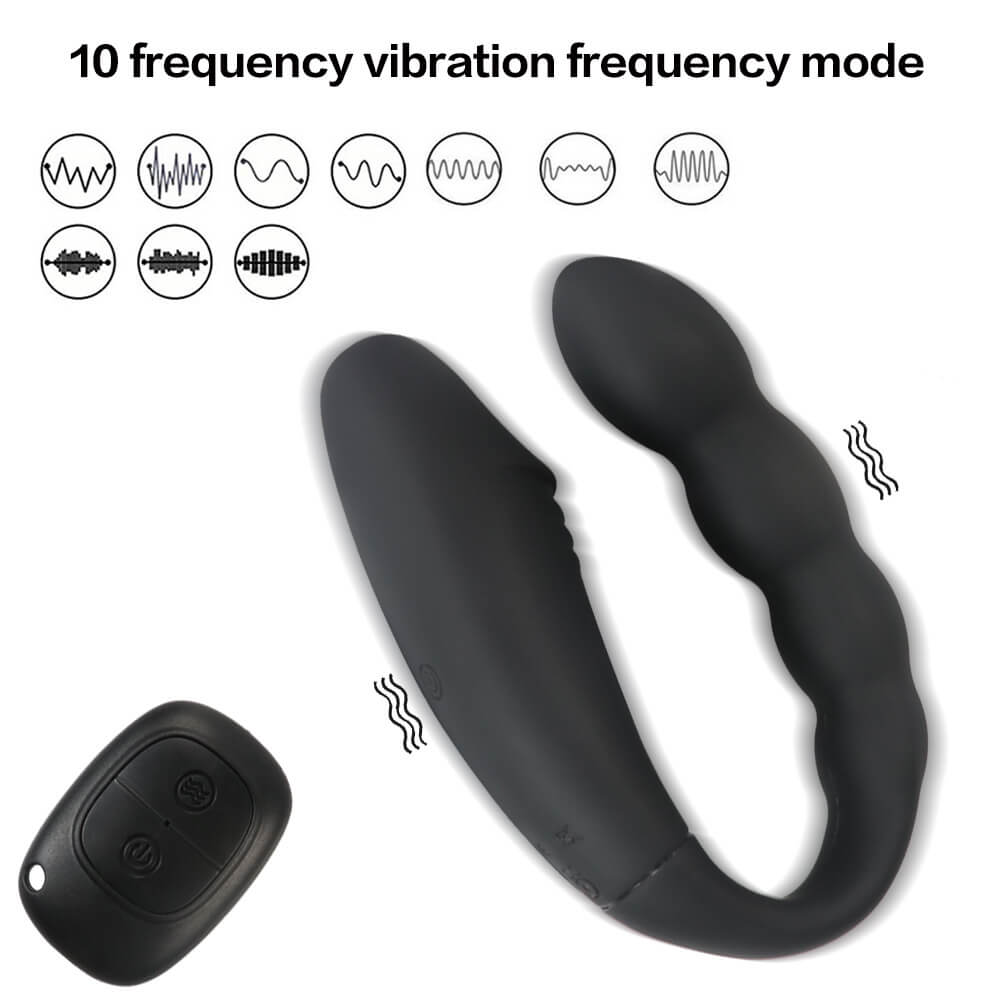 U-shaped double-headed anal plug vibrator