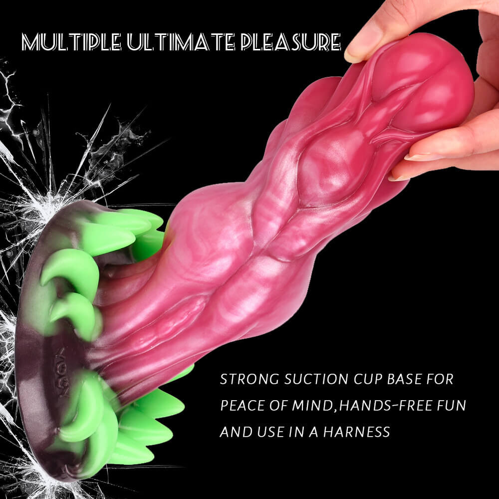 Alien monster muscle silicone dildo