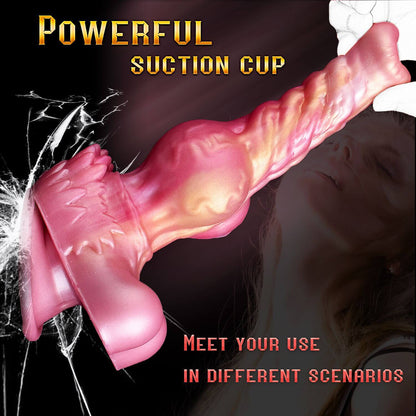 Remote control monster muscle silicone dildo vibrator