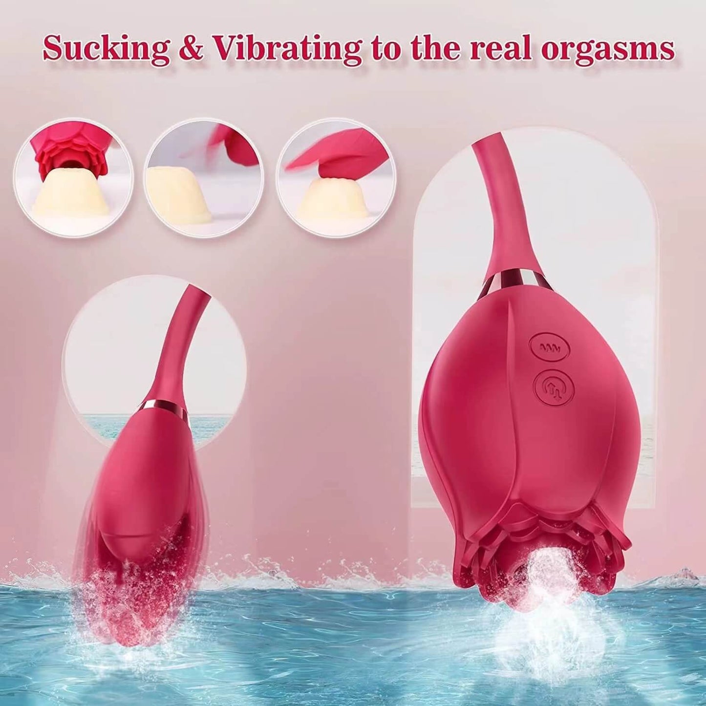 Rose multi-frequency vibrator