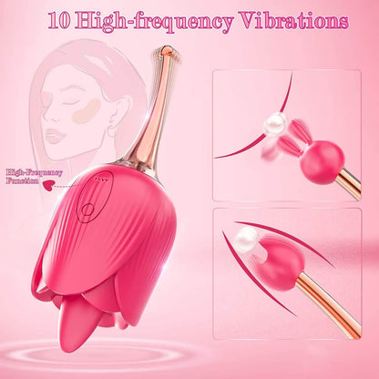 Rose vibrator massage stick