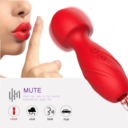 Multi-frequency sucking mini vibrator