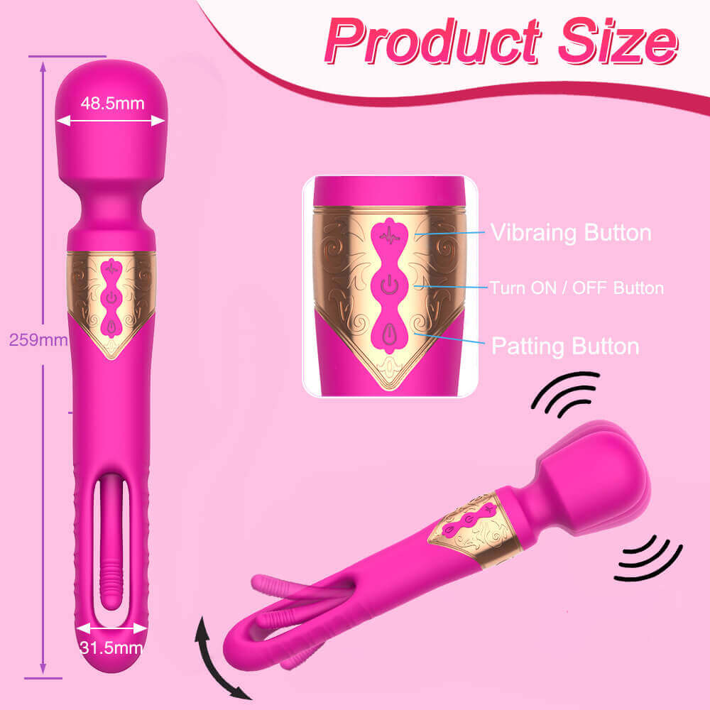 Hollow multi-frequency Wand Massagers