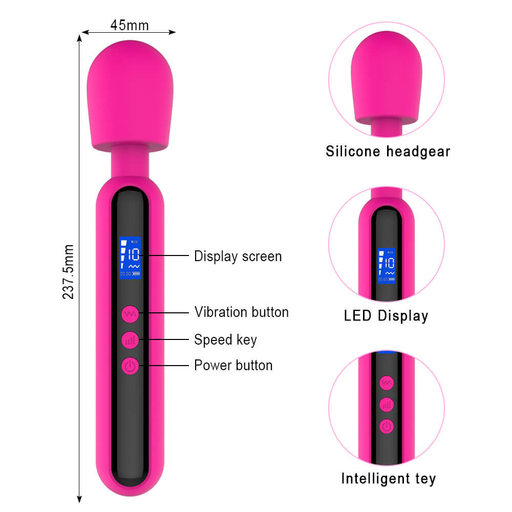 LCD Display Wand Massagers