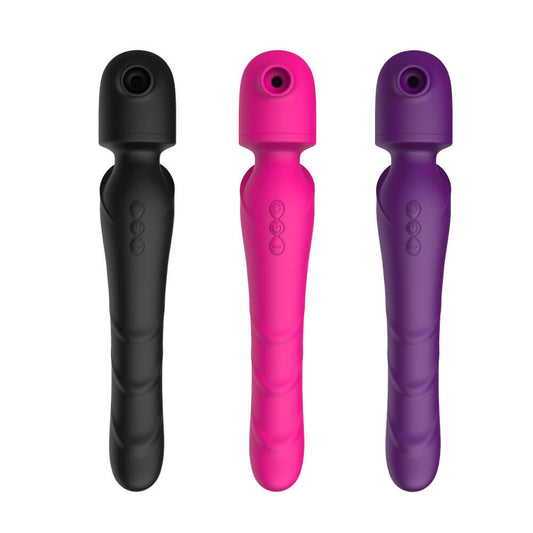 Suck Vibrate Wand Massagers