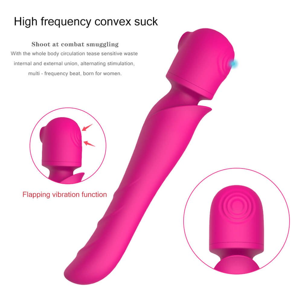 Suck Vibrate Wand Massagers