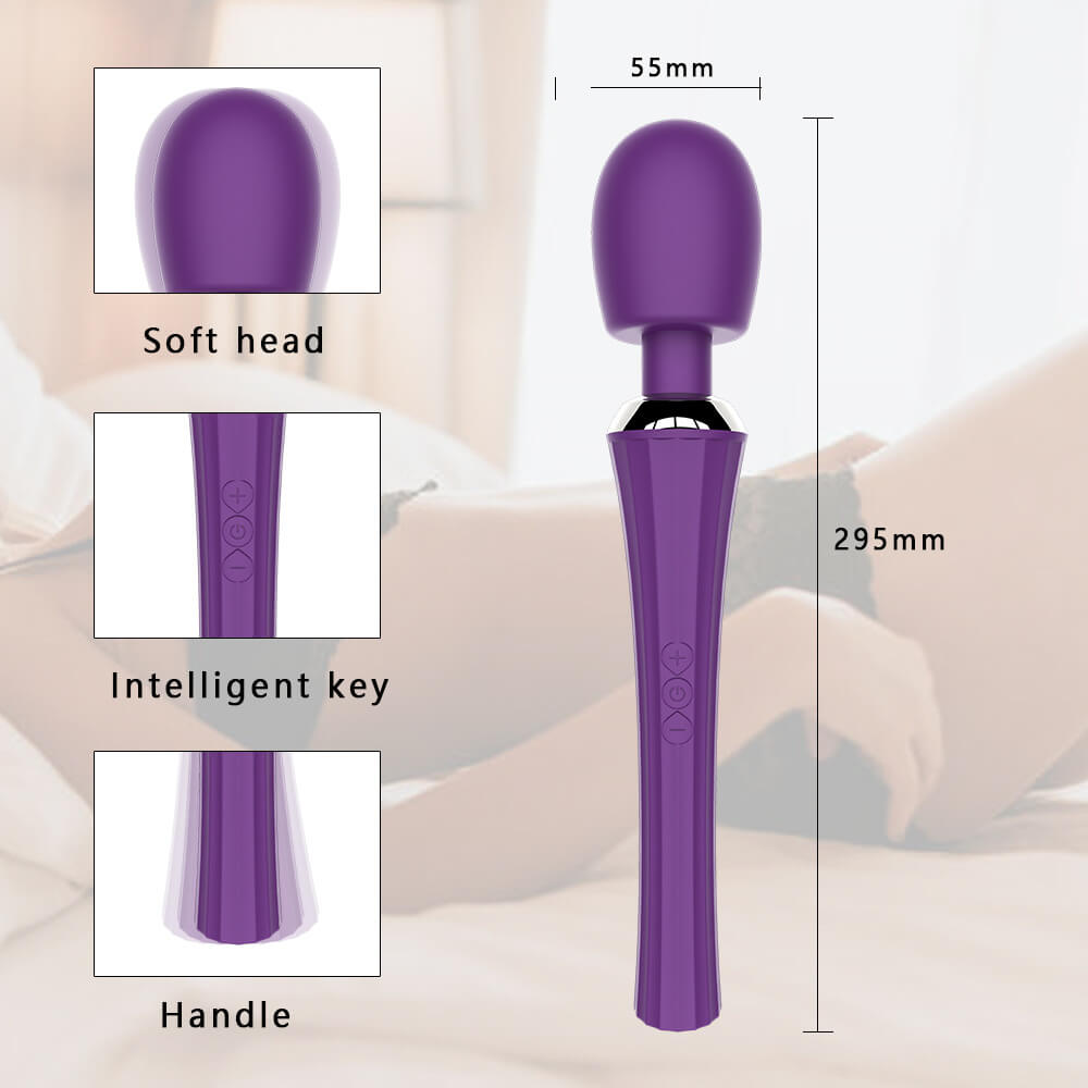 Multi-frequency Silicone Wand Massagers