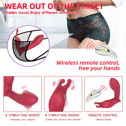 Remote double sided vibrator female