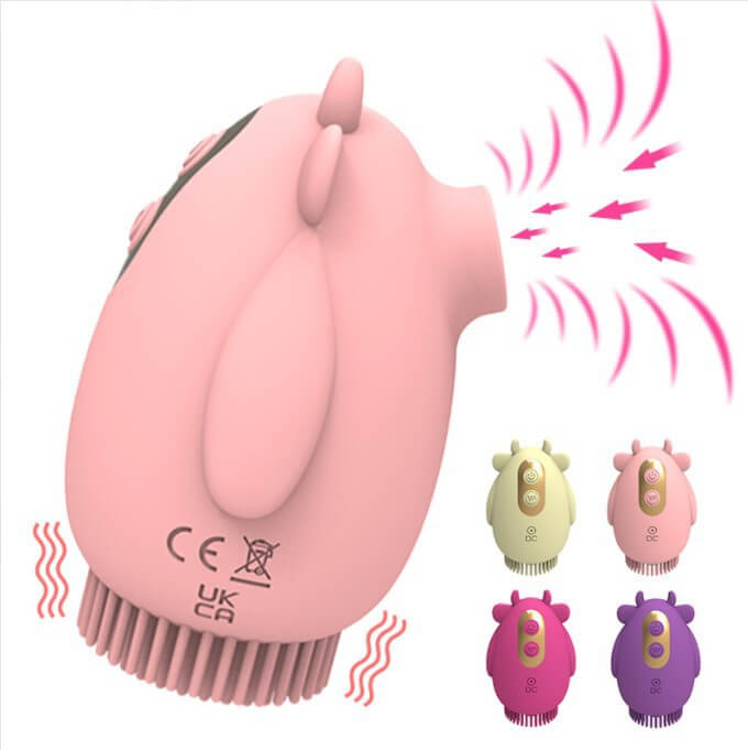 Calf multifrequency masturbator strongly sucking vibrator