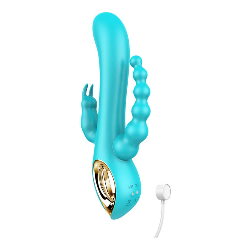 Three head 10 frequency rabbit vibrator