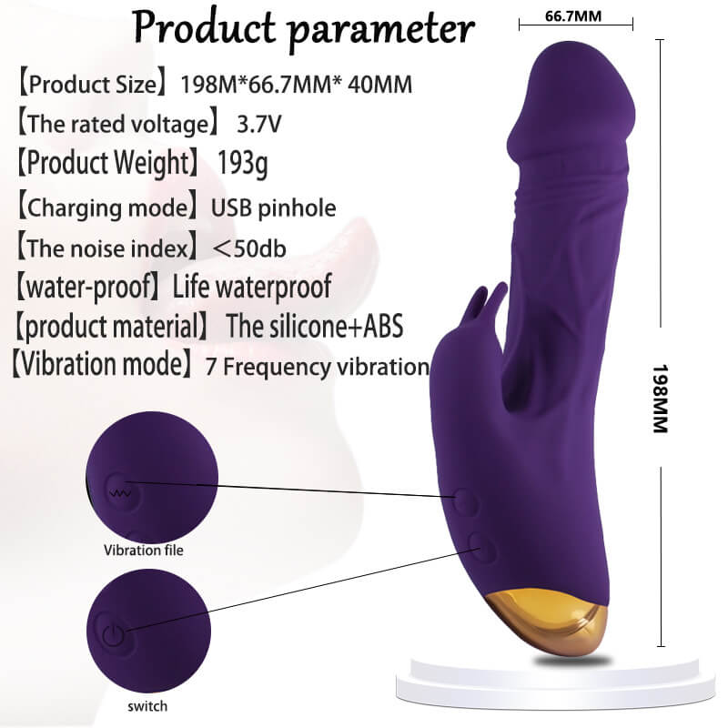 Penis G spot multi frequency rabbit vibrator