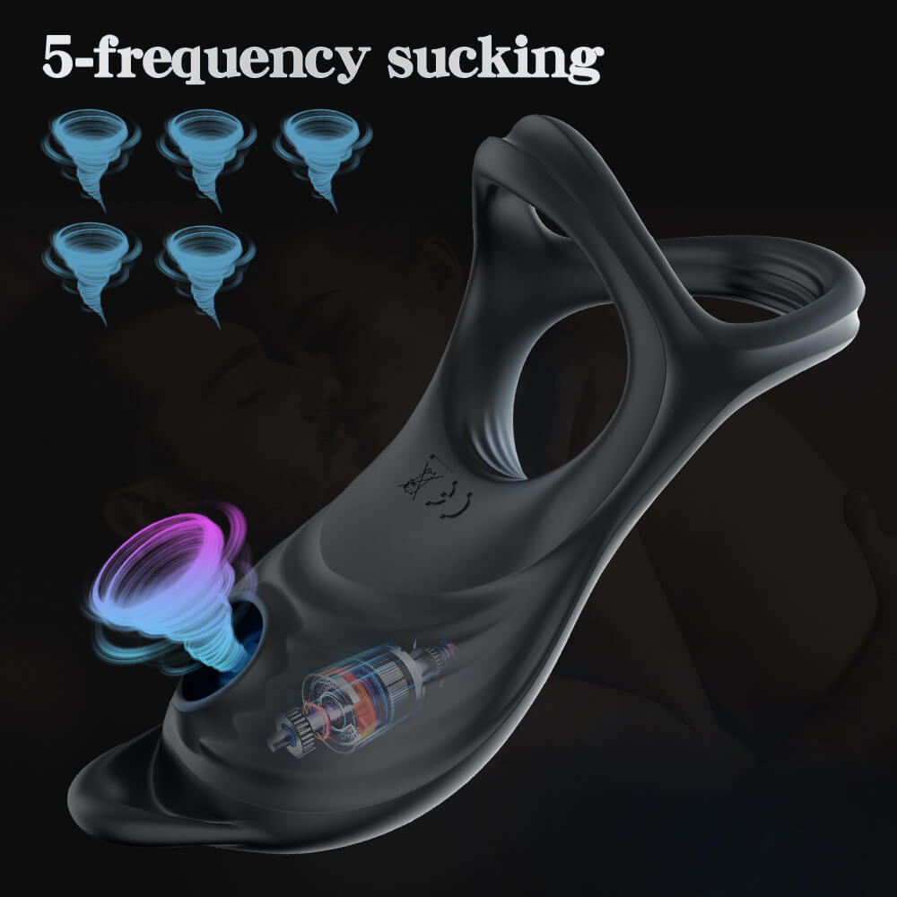 Sucking Vibration Penis Ring