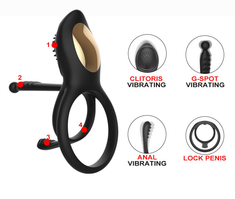 USB Multifunctional Electric Penis Ring