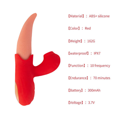 Tongue licking clitoris vibrators