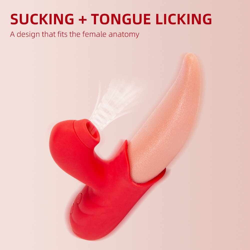 Tongue licking clitoris vibrators