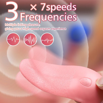 Artificial tongue clitoral vibrator