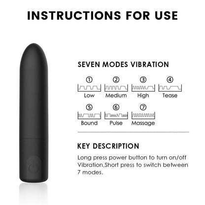 Mini bullet lipstick vibrator